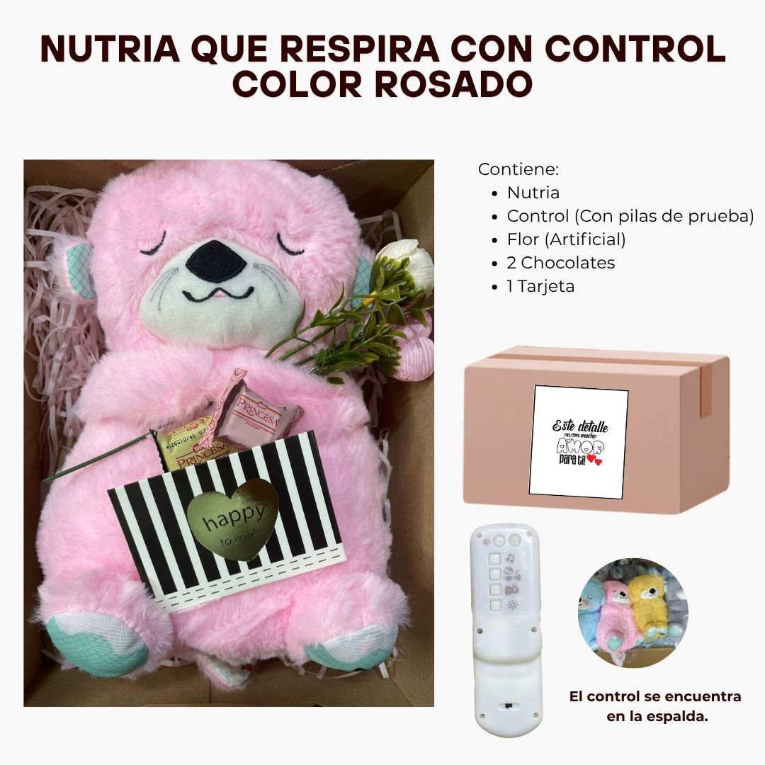Nutria Dormilona a control - Rosado
